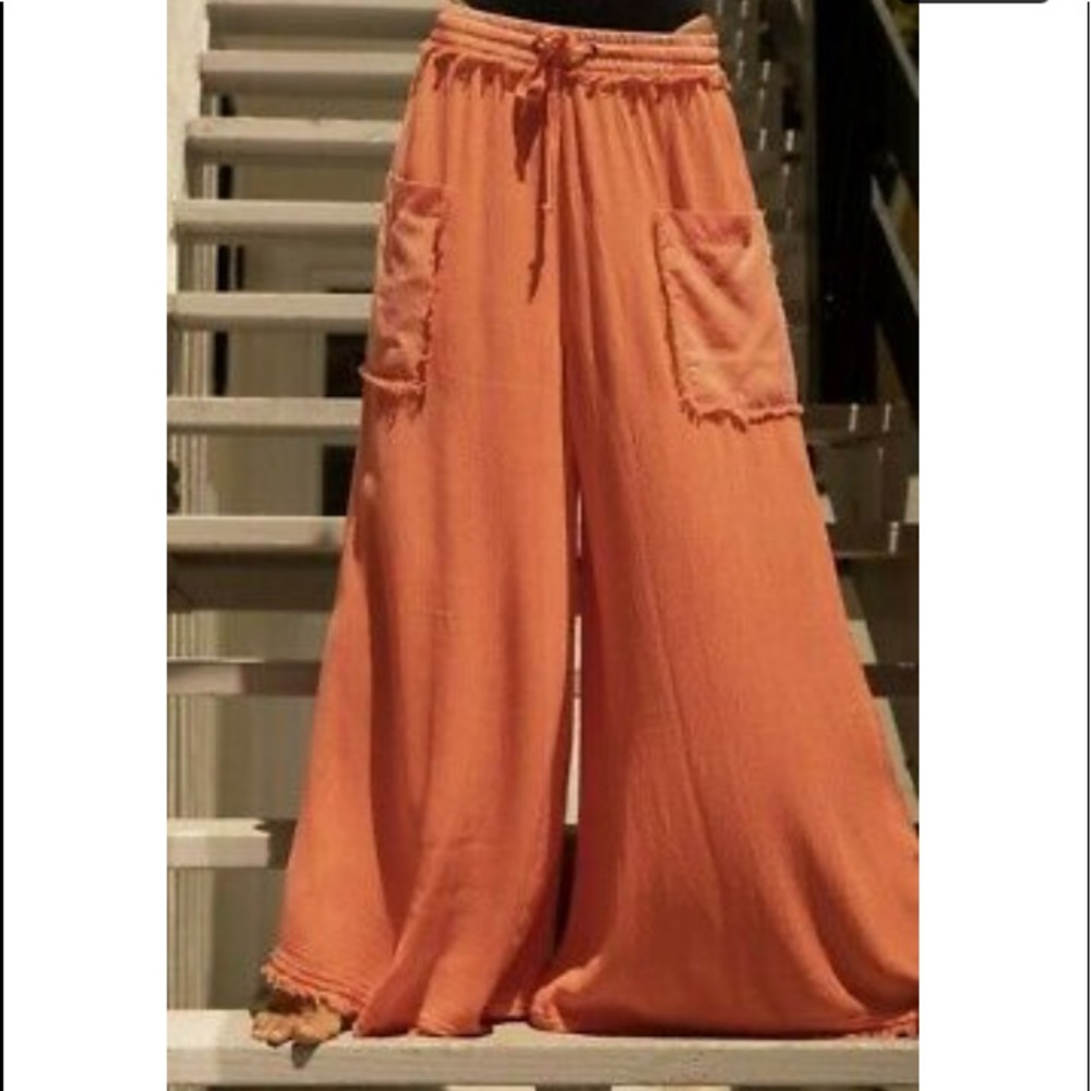 NEW Free people SURE THING WIDE LEG pants reg $88